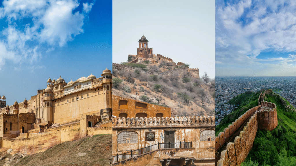 Holiday Destinations 2026 featuring Kashmir mountains, Goa beaches, Jaipur heritage, Kerala backwaters, Manali landscapes, Sikkim hills and other popular travel places in India.